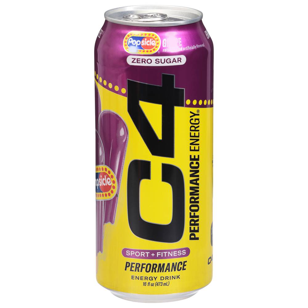C4 Popsicle Performance Energy Drink (16 fl oz) (grape)