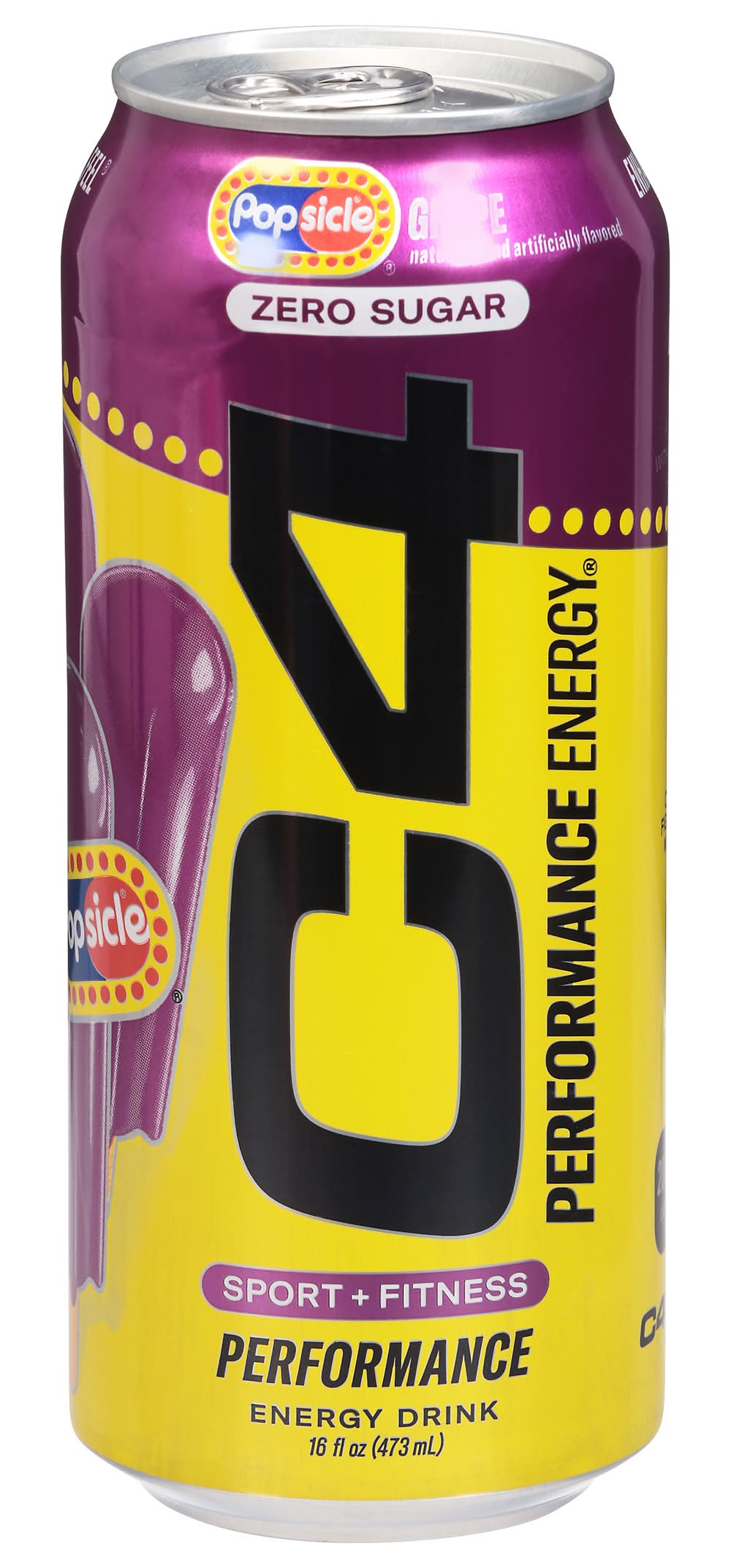 C4 Popsicle Performance Energy Drink, Grape (16 fl oz)