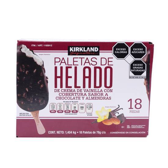 Costco - Kirkland Signature · Paletas de helado de vainilla con