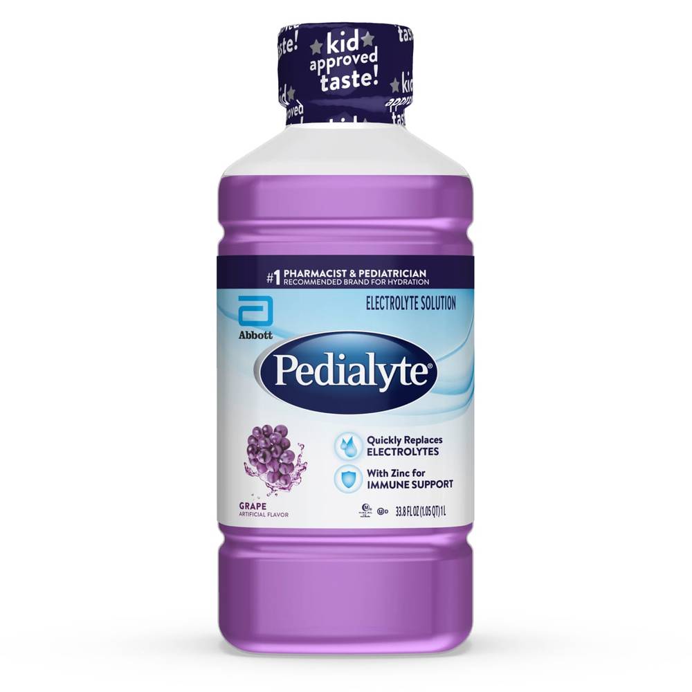 Pedialyte Electrolyte Solution Hydration Drink (33.8 fl oz) (grape)