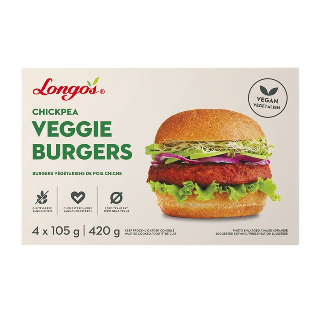 Longo's Chickpea Veggie Burgers (420 g)