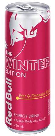 Red Bull pear and cinnamon 250ml can