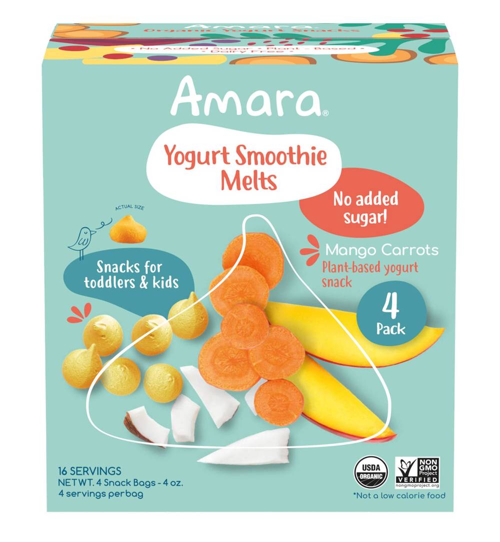 Amara Organic Yogurt Smoothie Melts (1 oz, 4 ct)