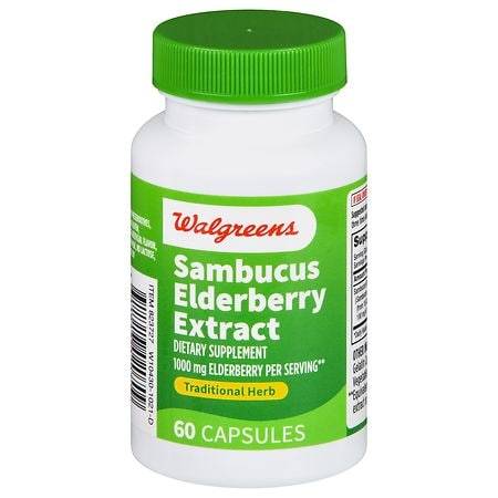 Walgreens Sambucus Elderberry Extract Capsules