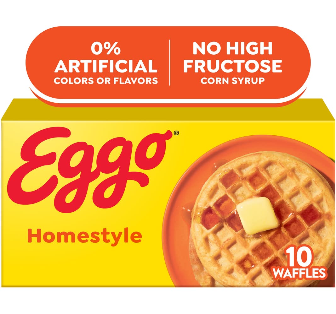 Eggo Breakfast Waffles, Homestyle (12.3 oz, 10 ct)