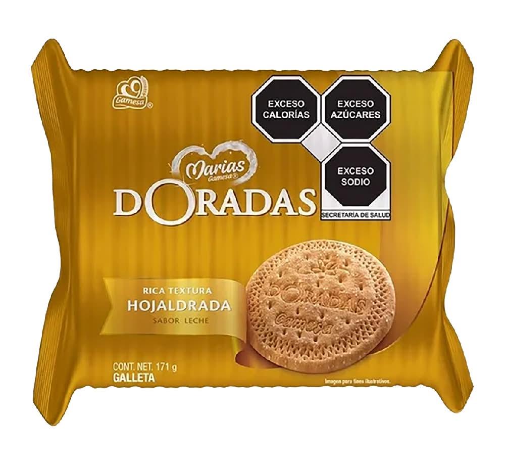 Gamesa · Galletas doradas con textura hojaldrada, leche (171 g)