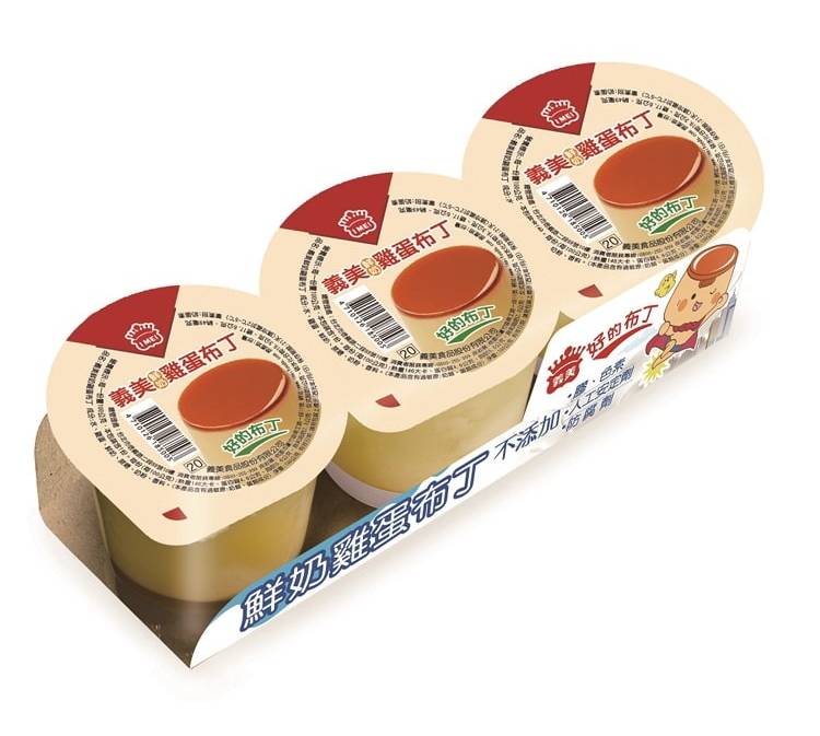 義美鮮奶雞蛋布丁100g*3#191503