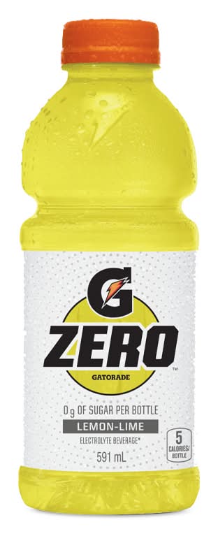 Gatorade Zero Sugar Electrolyte Beverage, Lemon-Lime (591 ml)