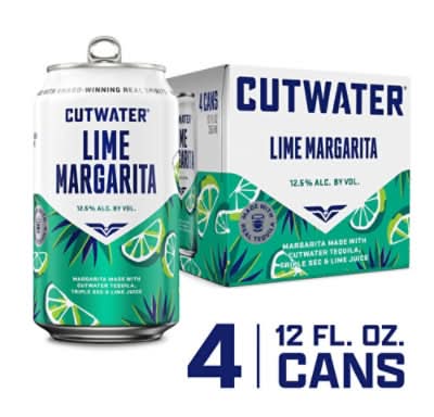 Cutwater Spirits Lime Margarita In Cans - 4-12 Fl. Oz.
