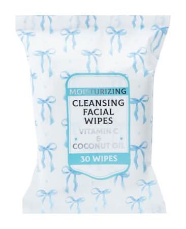 Vitamin-C & Coconut Oil Cleansing Facial Wipes 30-Count