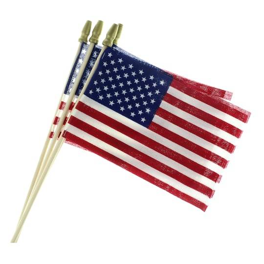 Valley Forge Small American Flags, 4-Pack