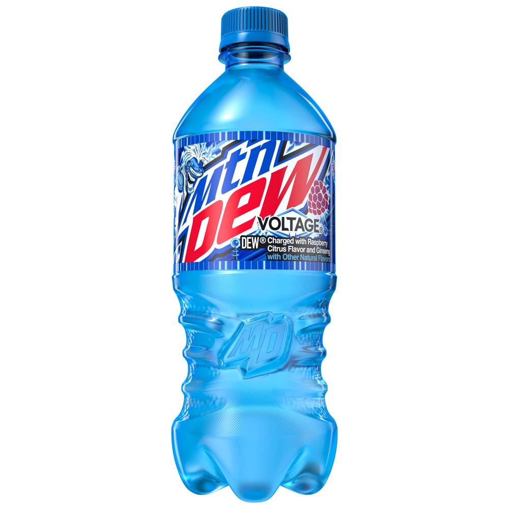 Mtn Dew Voltage Soda (20 fl oz) (raspberry citrus-ginseng)