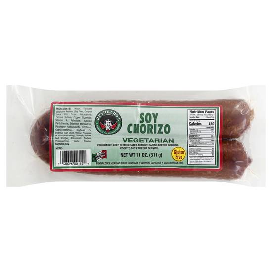 Reynaldo's Vegetarian Soy Chorizo