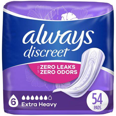 Always Discreet Incontinence Pads (54 g)