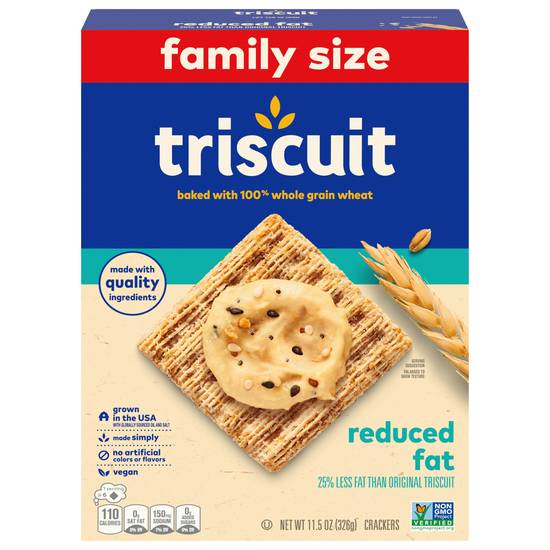 Triscuit Family Size Reduced Fat Wheat Crackers