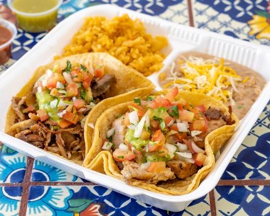 2 Tacos Al Pastor Plate