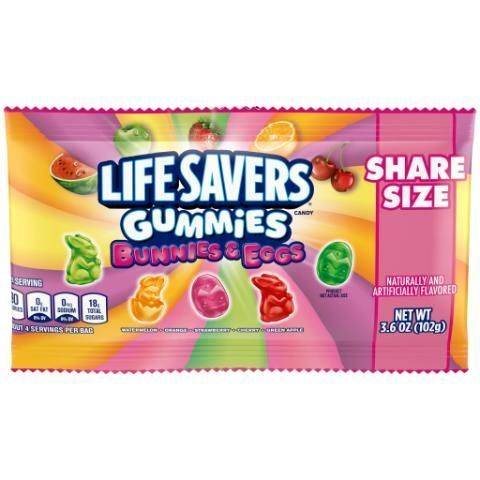 LifeSavers Gummies Bunnies & Eggs 3.6oz Share Size