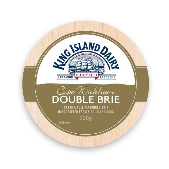 King Island Dairy Cape Wickham Double Brie 200g