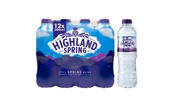 Highland Spring Still Spring Water 12 x 500ml