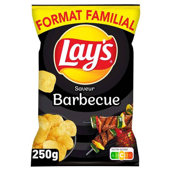 Chips saveur barbecue Format familial 250g LAY'S