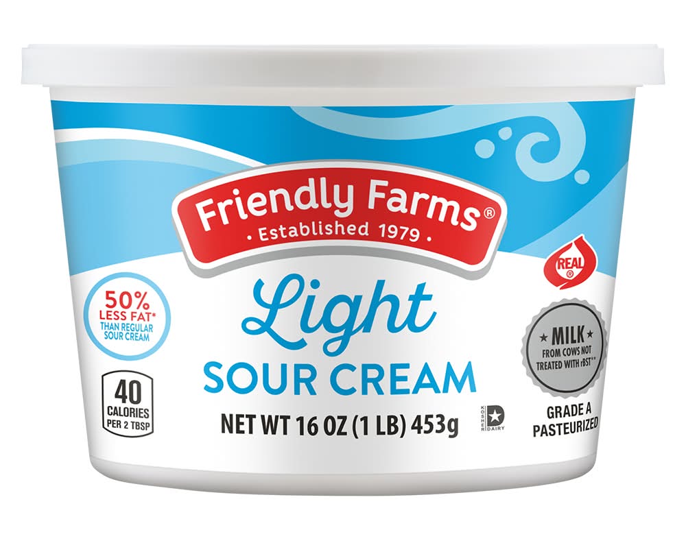 Friendly Farms Light Sour Cream (16 oz)