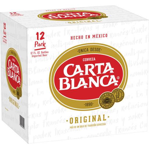 Carta Blanca Original Beer(12 Ct, 12 fl Oz))