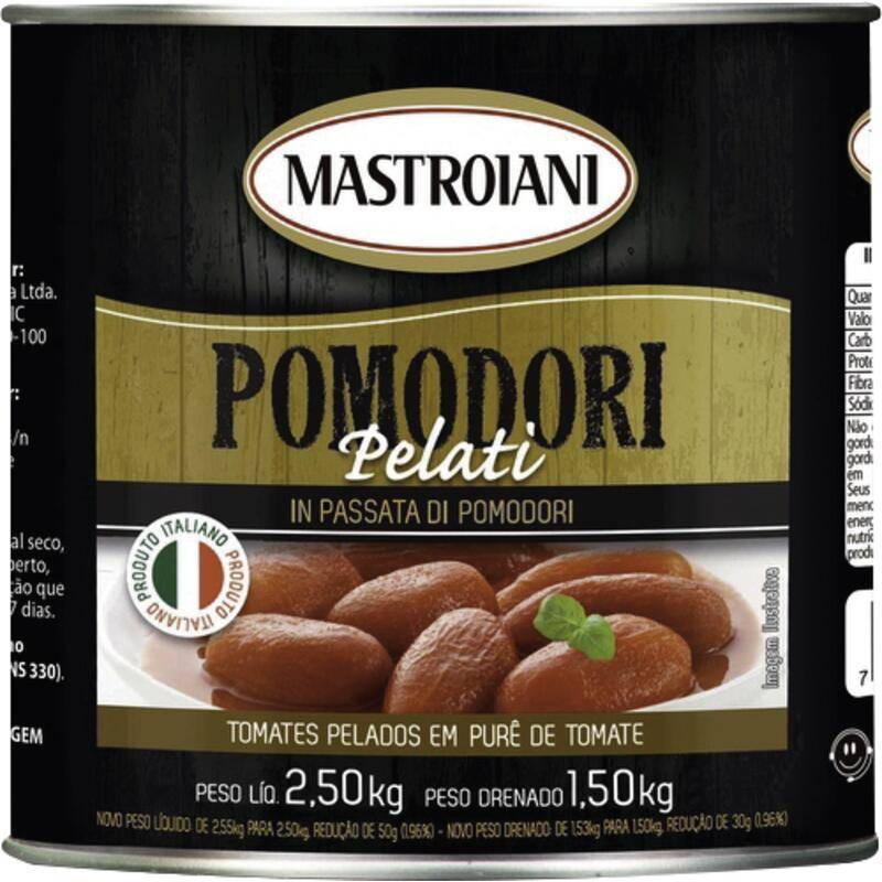 Mastroiani tomate pelado pomodori (2,5 kg)