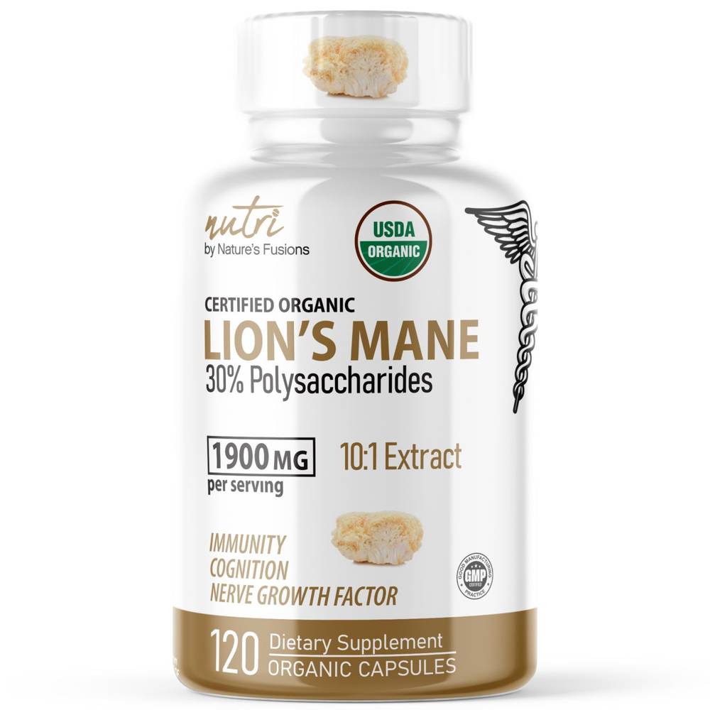 Nature's Fusions Lion's Mane Capsules For Immunity