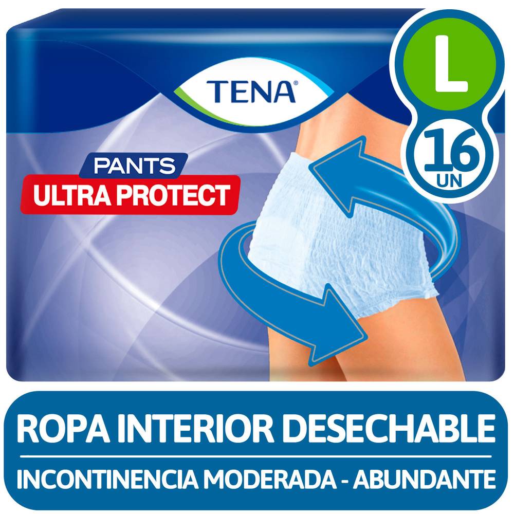 Tena pants ultra protect (16 un) (femenino/l)