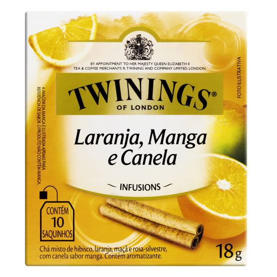 Twinings chá de laranja manga e canela (10 sachês)