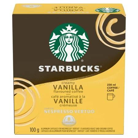 Starbucks Ground Coffee Aluminum Capsules, Creamy Vanilla (100 g, 8 ct)