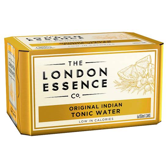 The London Essence Co. Original Indian Tonic Water Cans (6 x 150ml)