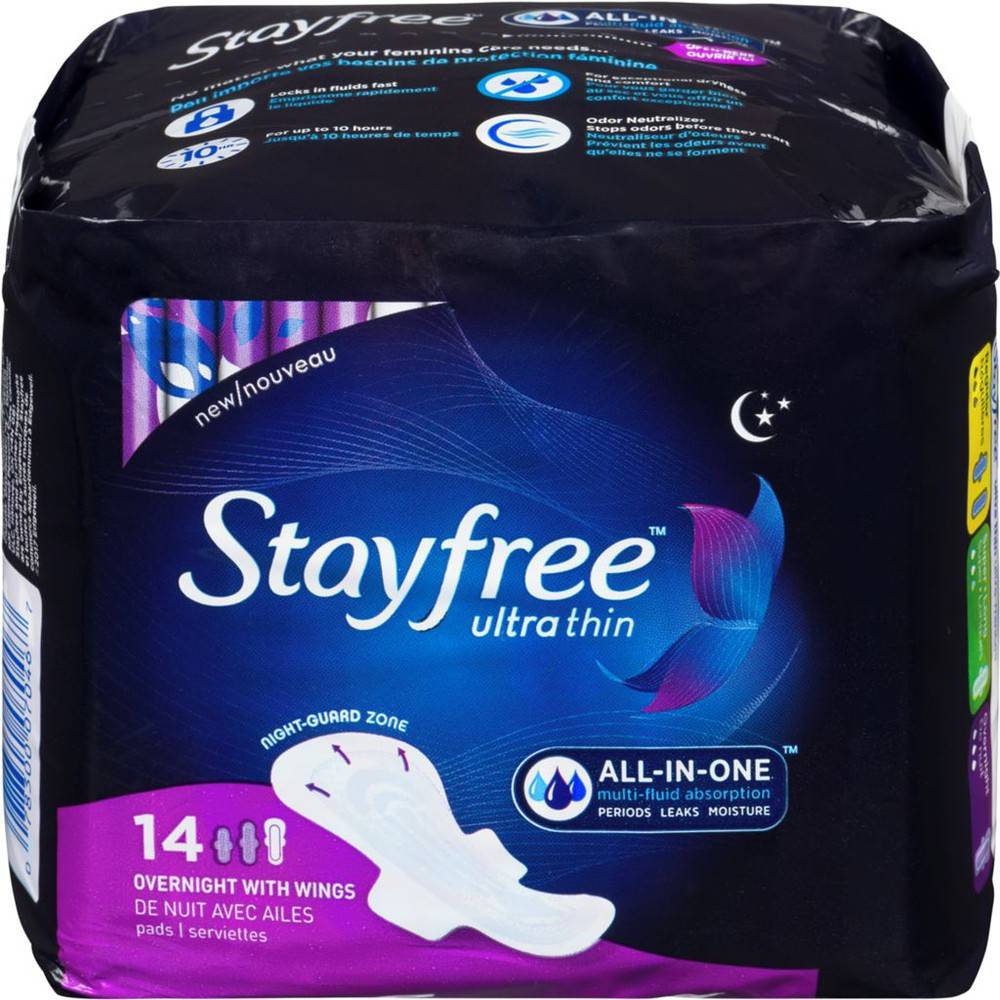 Stayfree Ultra Thin Overnight With Wings (14 units)