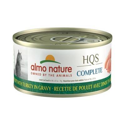 Almo Nature HQS Complete Cat 12pk (2.47oz): Chicken Recipe W/ Turkey In Gravy 1707