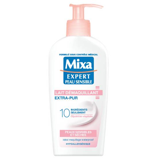 Mixa - Expert peau sensible lait démaquillant extra-pur anti dessèchement