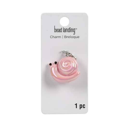 3D Pastel Snail Charm By Bead Landing