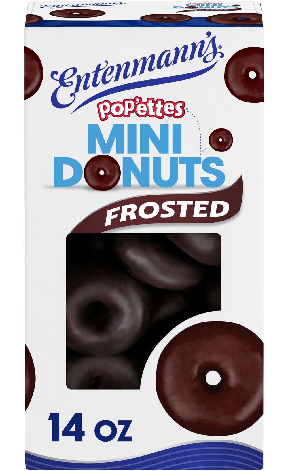 Entenmann's Popettes Mini Donuts, Frosted (14 oz)