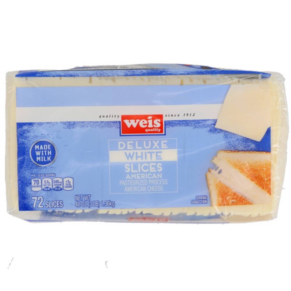 Weis Quality Cheese White American Deluxe Single