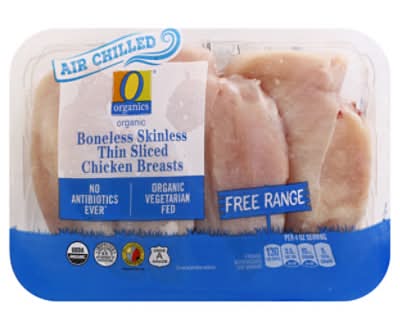 O Organics Boneless Skinless Thin Sliced Chicken Breasts (1 lbs)