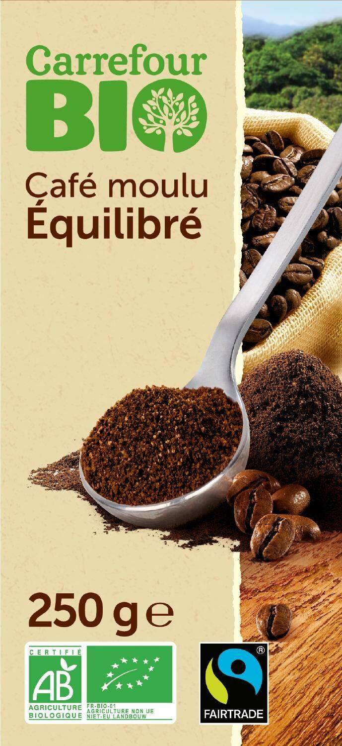 Carrefour Bio - Café moulu équilibré (250g)