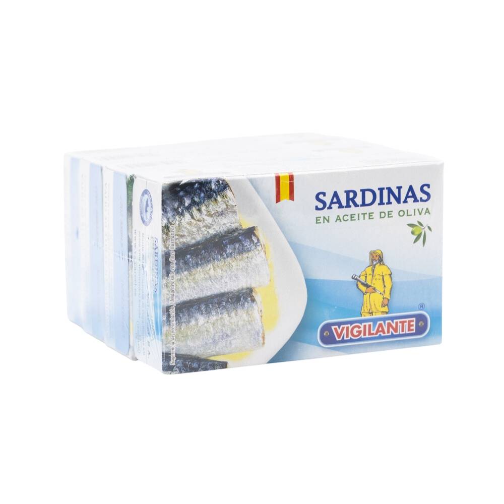 Vigilante sardinas en aceite de oliva (pack 4 x 120 g)