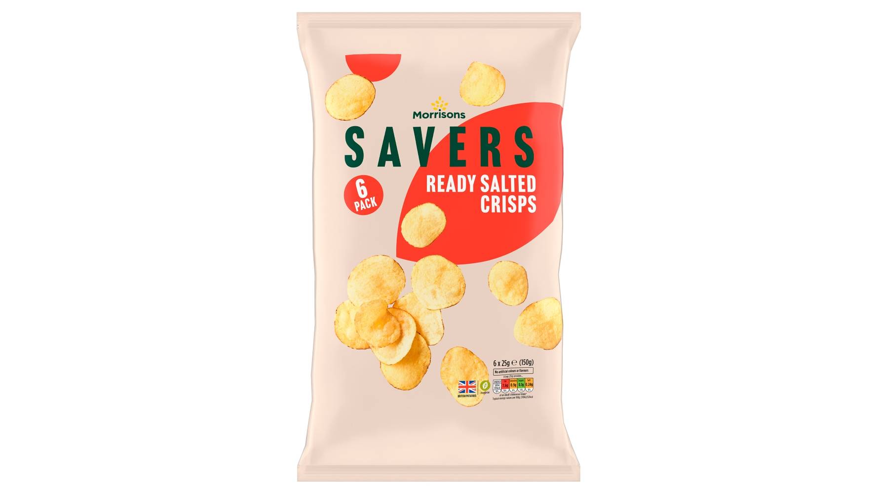 Morrisons Savers Crisps (ready salted)