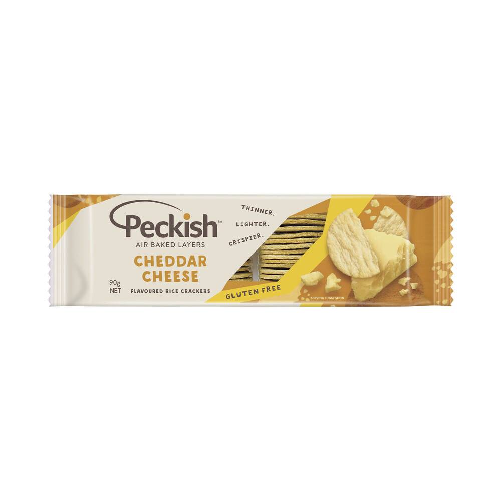 Peckish Rice Crackers Cheese 90g