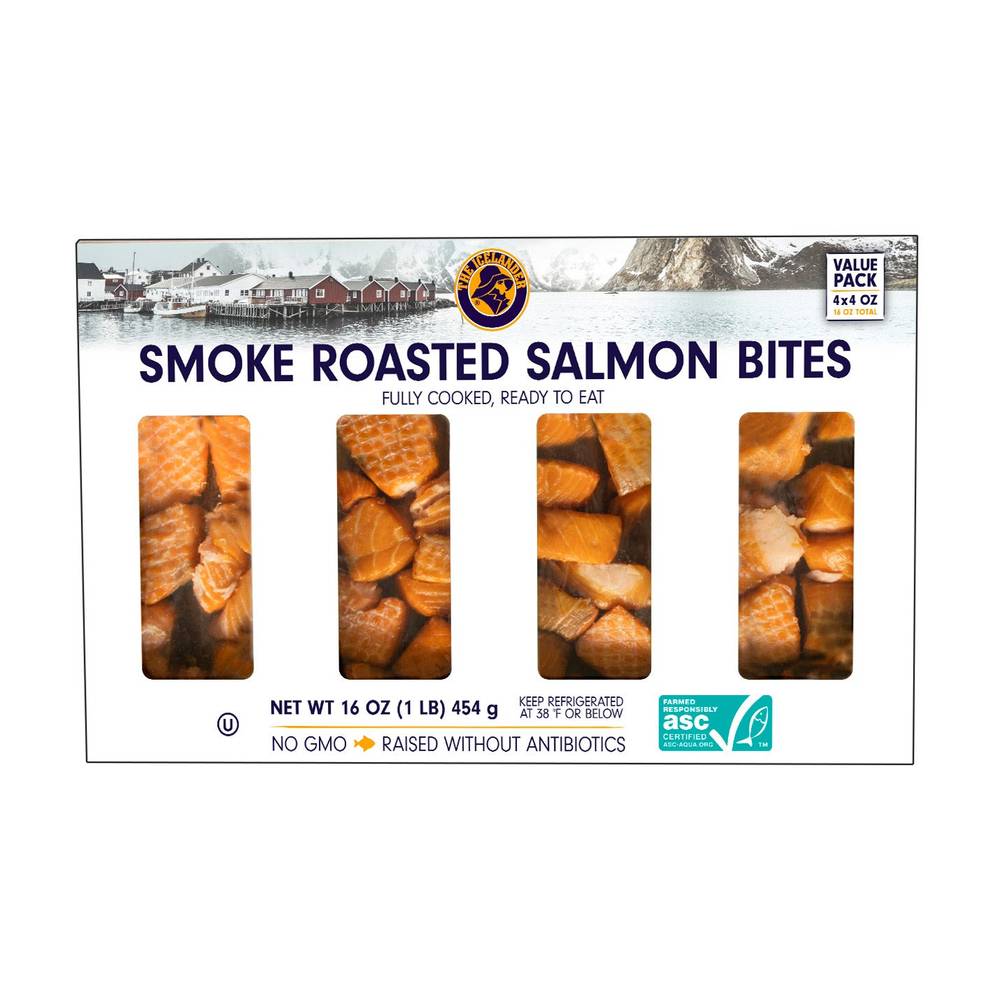 The Icelander Smoke Roasted Salmon Bites (4 oz, 4 ct)