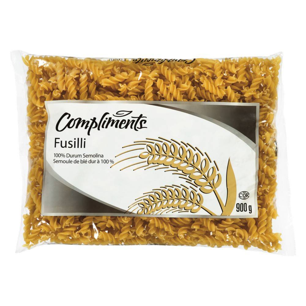 Compliments pâtes alimentaires fusilli (900 g) - fusilli pasta (900 g)