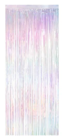 Celebrate It Iridescent Fringe Curtain, 39" x 96"