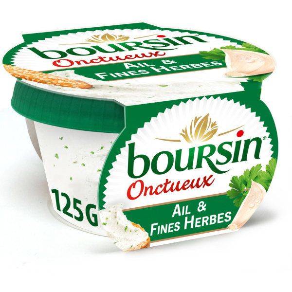 Boursin - Onctueux fromage à tartiner ail et fines herbes (125g)