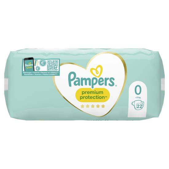 Pampers - Couches bébé taille 0 : 1,5-2,5 kg new baby (24 pièces)