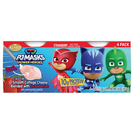 Kemps Pjmasks Power Heroes Smooth Cottage Cheese Cups (strawberry )