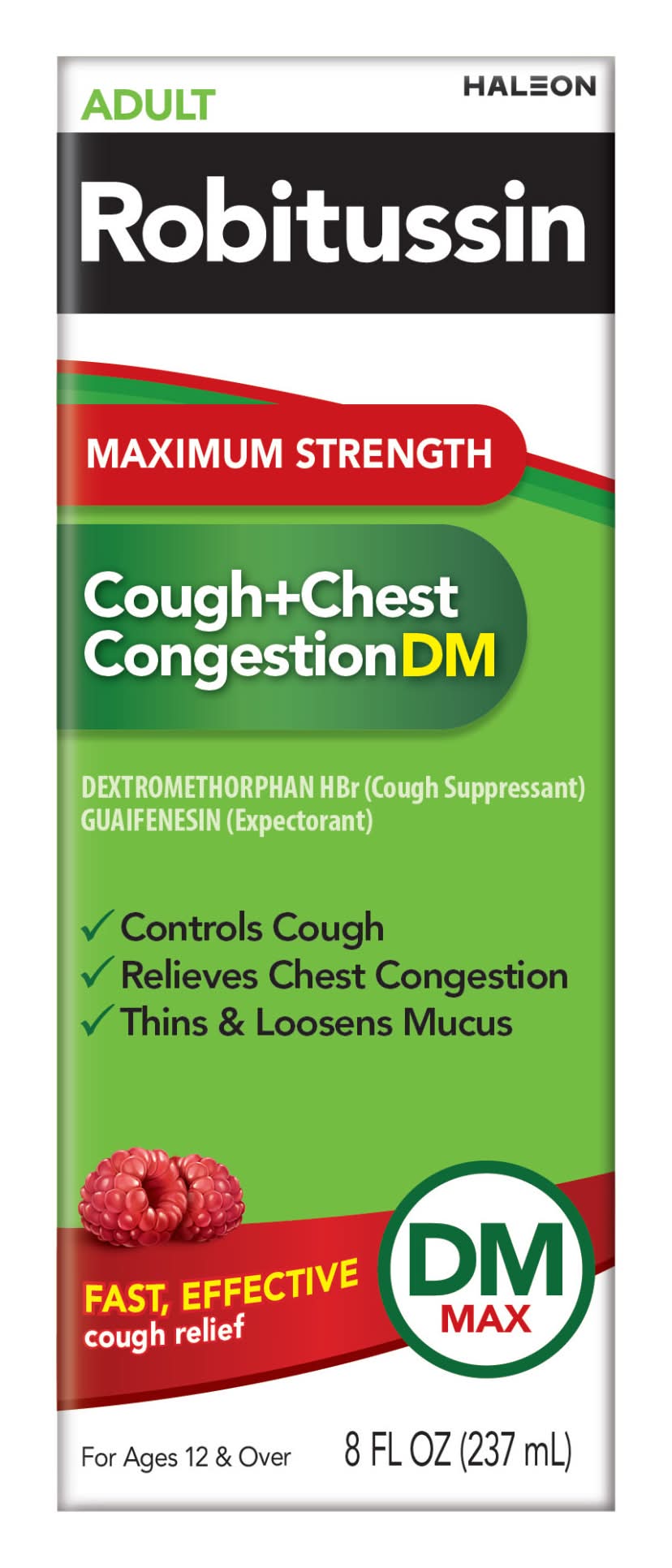 Robitussin Adult Maximum Strength Cough + Chest Congestion Dm Syrup (8 fl oz)